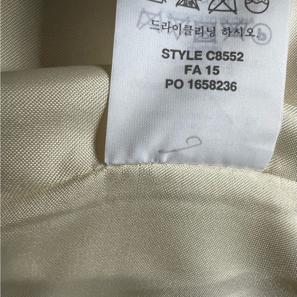 J. Crew Cream Coat with Gold Buttons Nearly New! - Picture 5 of 5